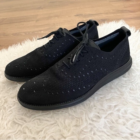 Cole Haan Men's ØriginalGrand Wingtip Oxford - Black | Size 9 - Picture 1 of 8